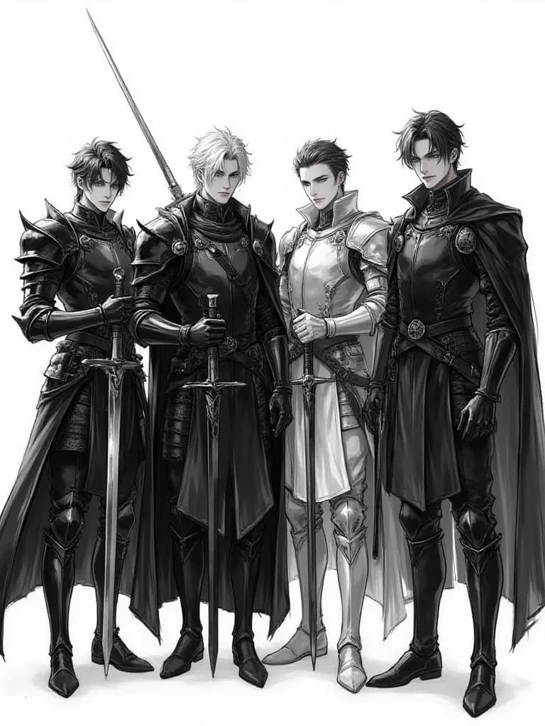 Thumbnail of 4 princes and 1 princess (dancing in the room 2)