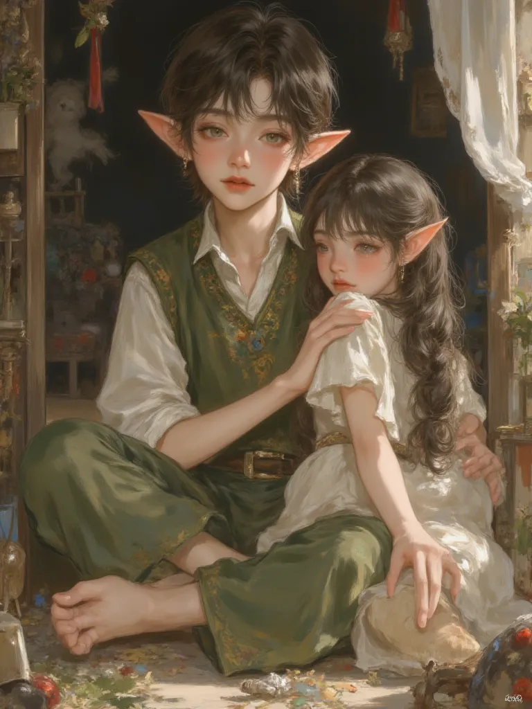 Thumbnail of Lyr and Elara, The Twin Elfling Servants