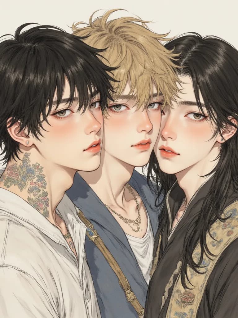 Thumbnail of Tadashi, Eran, is Sean (her boyfriends)