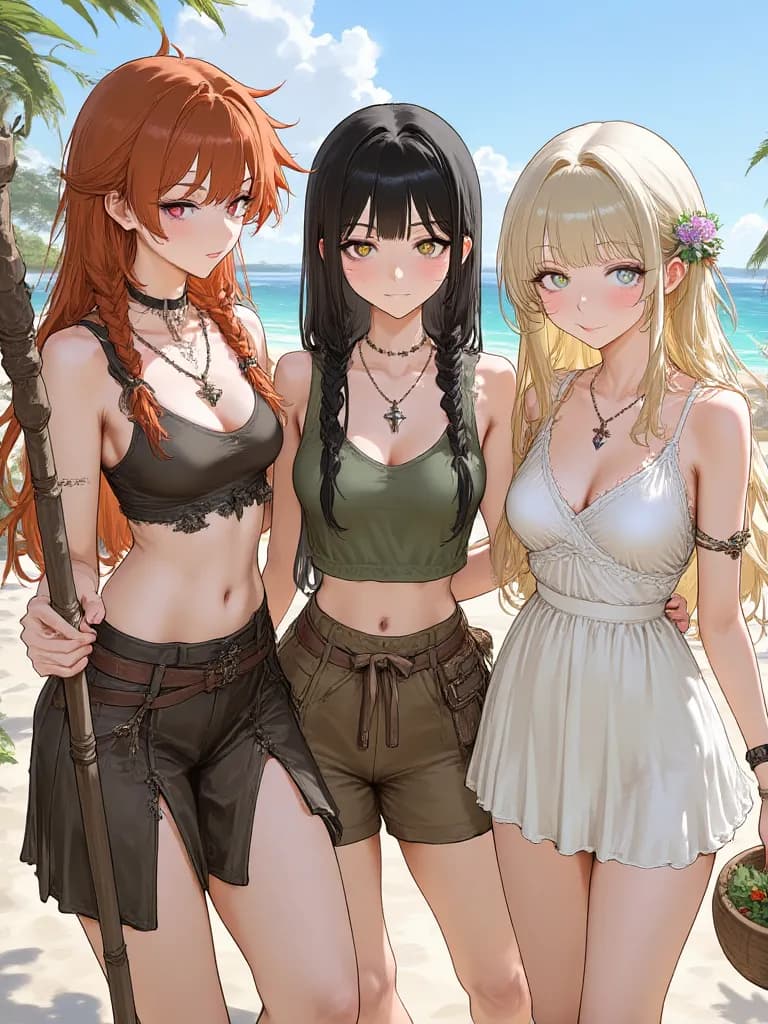 Thumbnail of Celes, Apprile y Lilia - Isla Amara  llena de mujeres -
