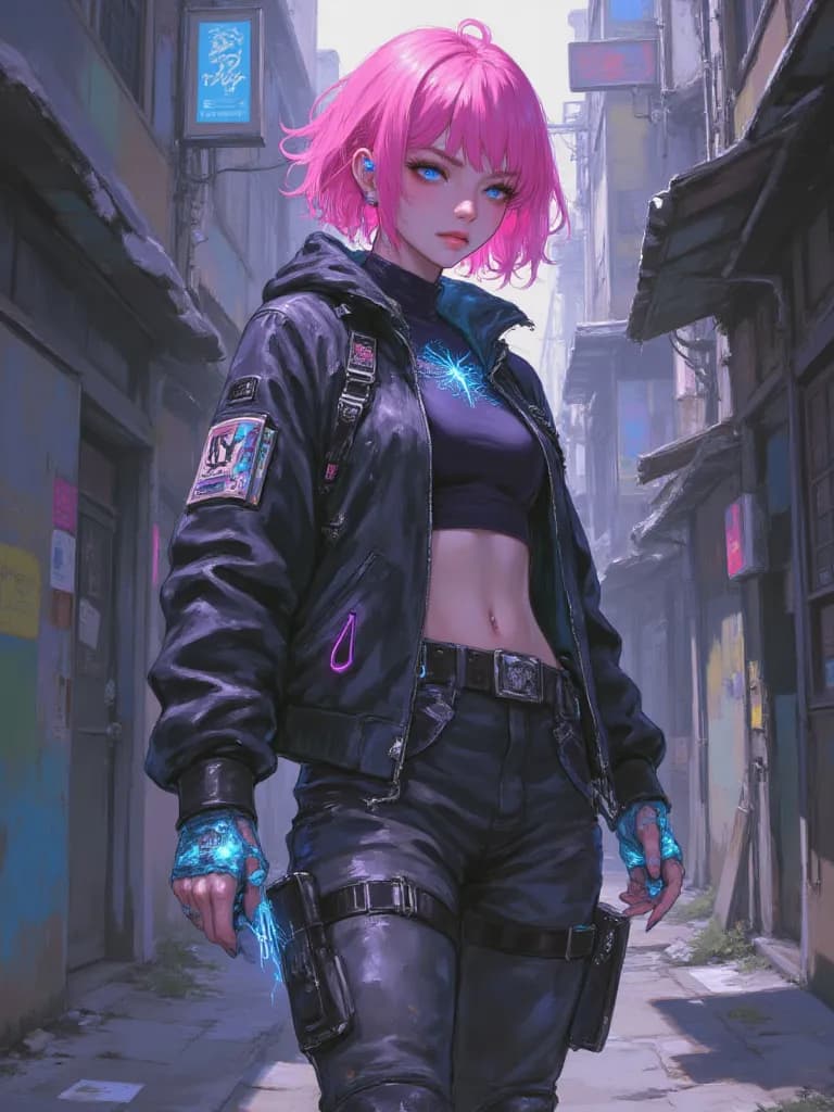 Thumbnail of Aria, The Cyberpunk Drifter