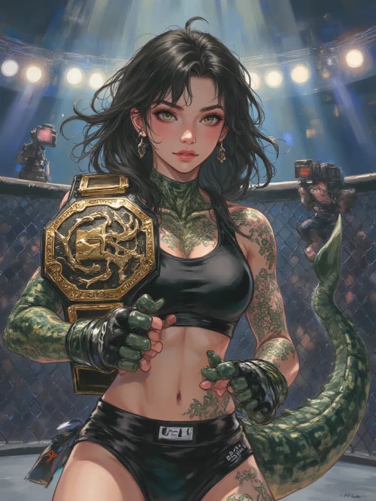 Thumbnail of Professional MMA Fighters Alligator Girl TG TF