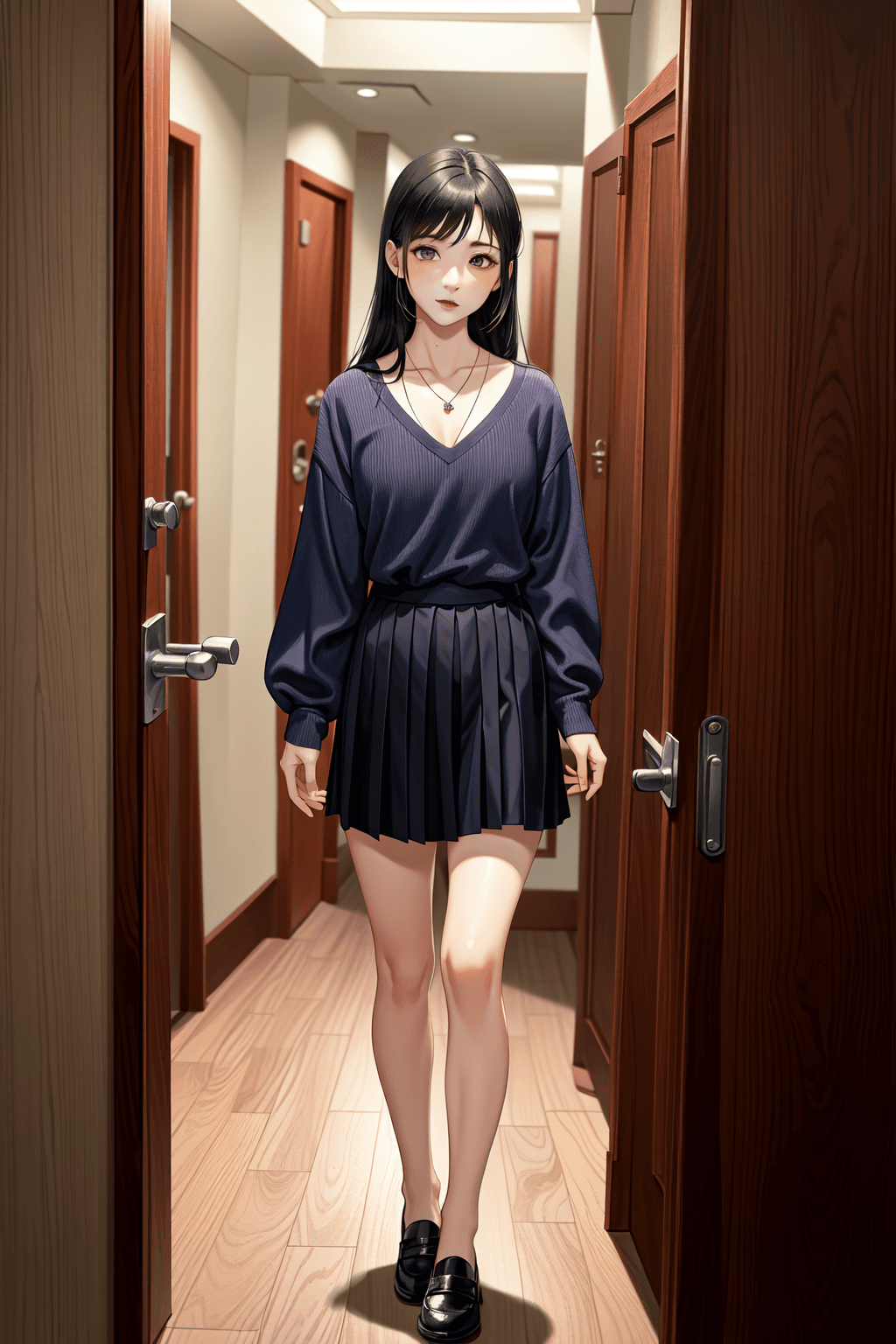 Thumbnail of (поднимает голову от книги) О, привет. Я Аки Танака. Рад познакомиться.