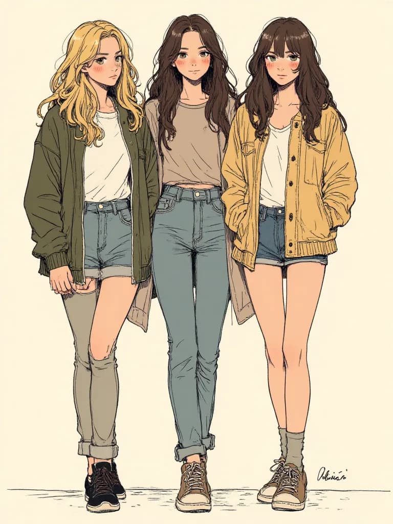 Thumbnail of Three girls from your class: Jasmine, Lena and Hania