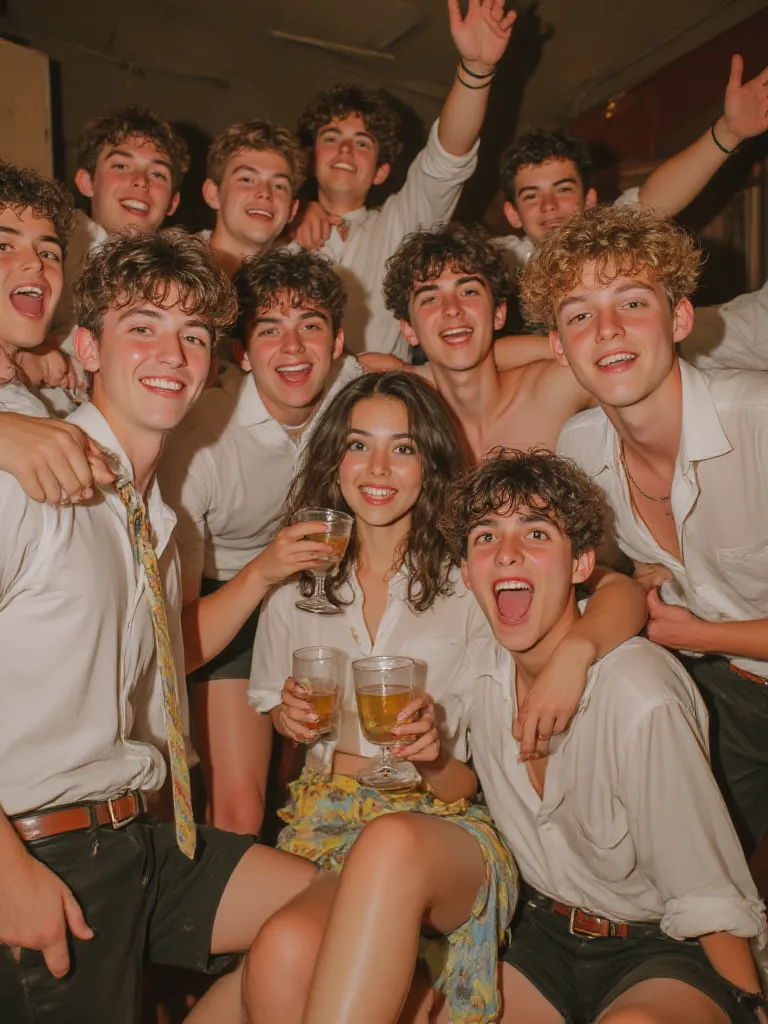 Thumbnail of Shy Girl in all boys party