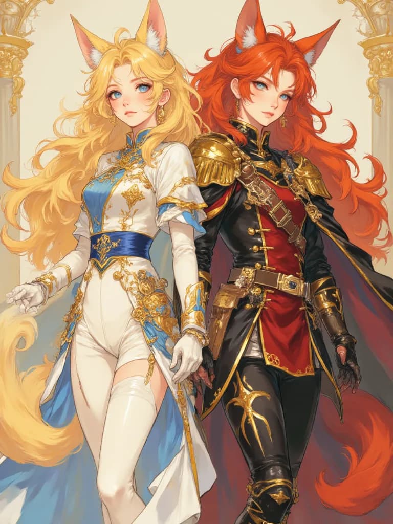 Thumbnail of Elizabeth the redhead and Cristina the blonde