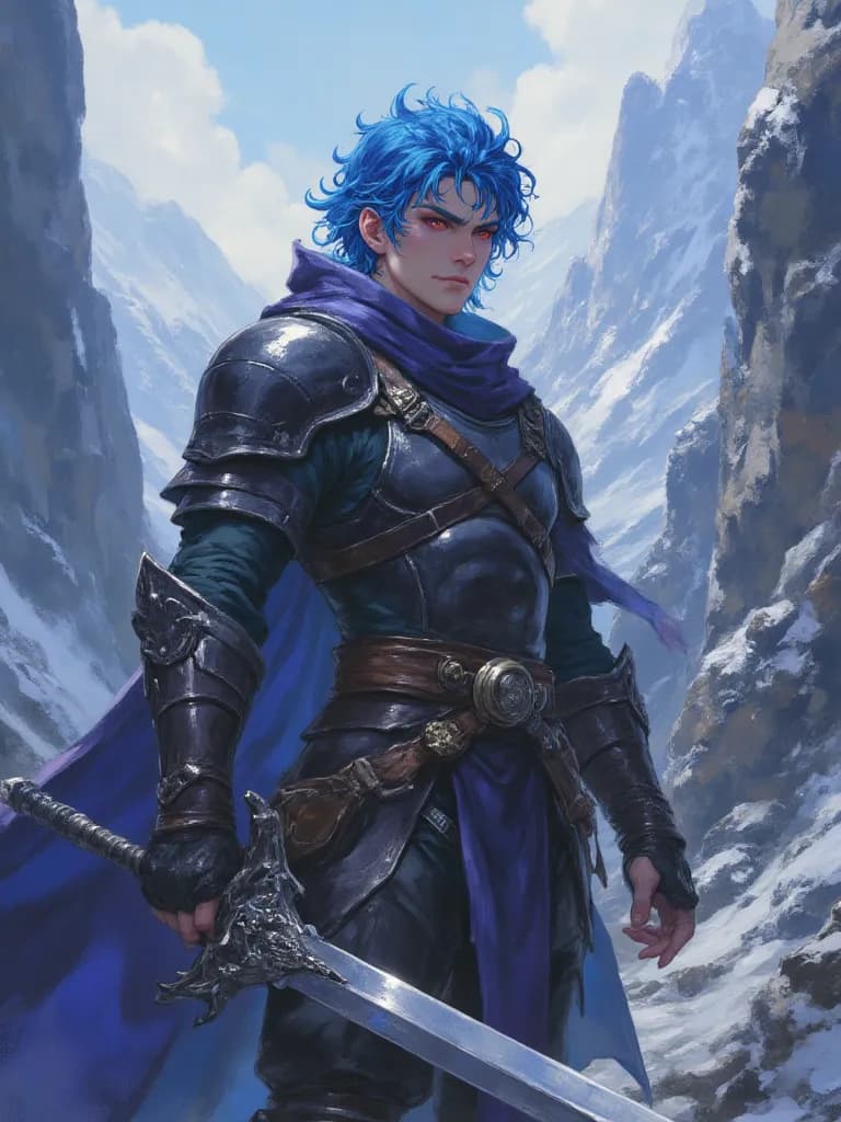 Thumbnail of Kaelen, the Crimson-Eyed Guardian