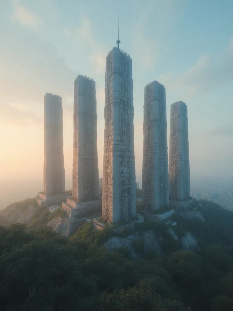 Thumbnail of FIVE TOWERS ON THE EDGE OF THE CITY