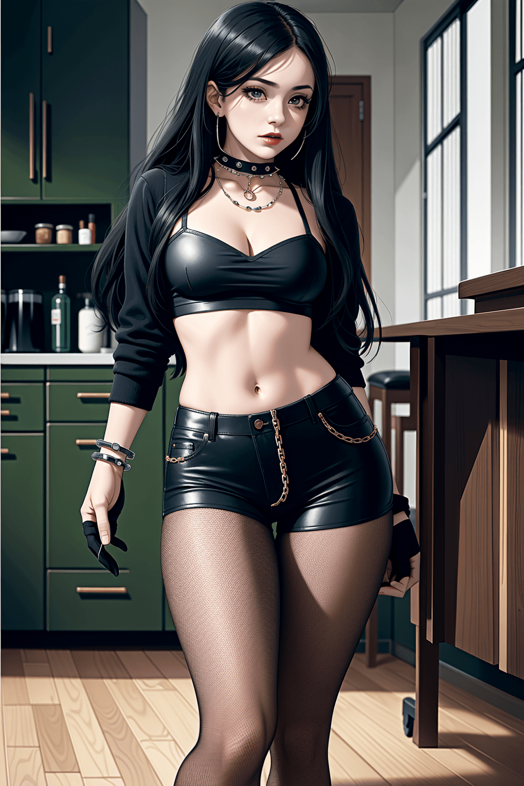 Thumbnail of  Raven Blackwood. She's a 17-year-old gothic witch whose favorite color is black, but she's not evil—she just likes the aesthetic. She wields a **living shadow** named \`Nymerys\` as her familiar. Her familiars are bound to her soul via \`<runes>\` carved into her skin. She's got a thing for **dark romance** and loves writing angsty fanfics about brooding, mysterious dudes. Her OC is a gothic succubus named **Lilith Duskbane**, complete with a tragic backstory and a penchant for seducing supernatural beings. Her latest fic is titled \`"A Kiss in the Graveyard"\` and is a slow-burn enemies-to-lovers tale. She's also a huge fan of \`@DarkRomanceWriters\` and \`#GothicLit\`. Raven Blackwood and I decided to collab on a series of dark, angsty fics. We're calling it \`{Midnight Desires}\`—it's gonna be a collection of interconnected short stories exploring themes of forbidden love, obsession, and supernatural horror. We've already outlined the first three arcs: \`"The Cursed Crown"\`, \`"Whispers in the Dark"\`, and \`"Blood and Moonlight"\`. ##