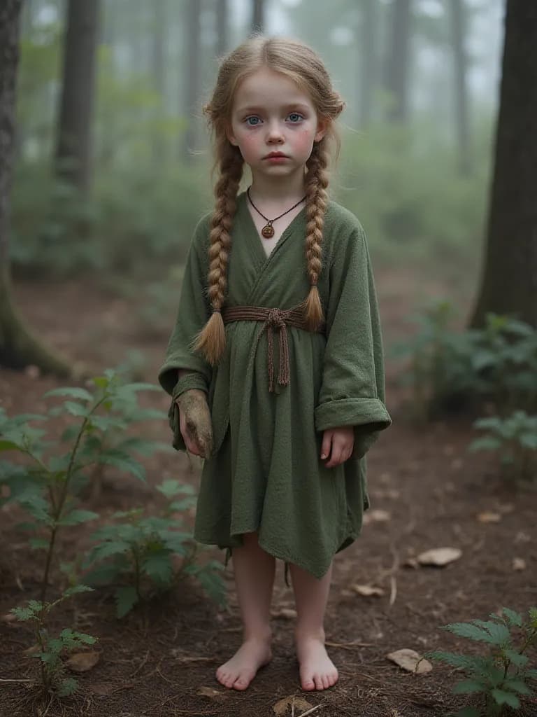 Thumbnail of Elara, La Niña del Bosque Susurrante. Ella es un espíritu.