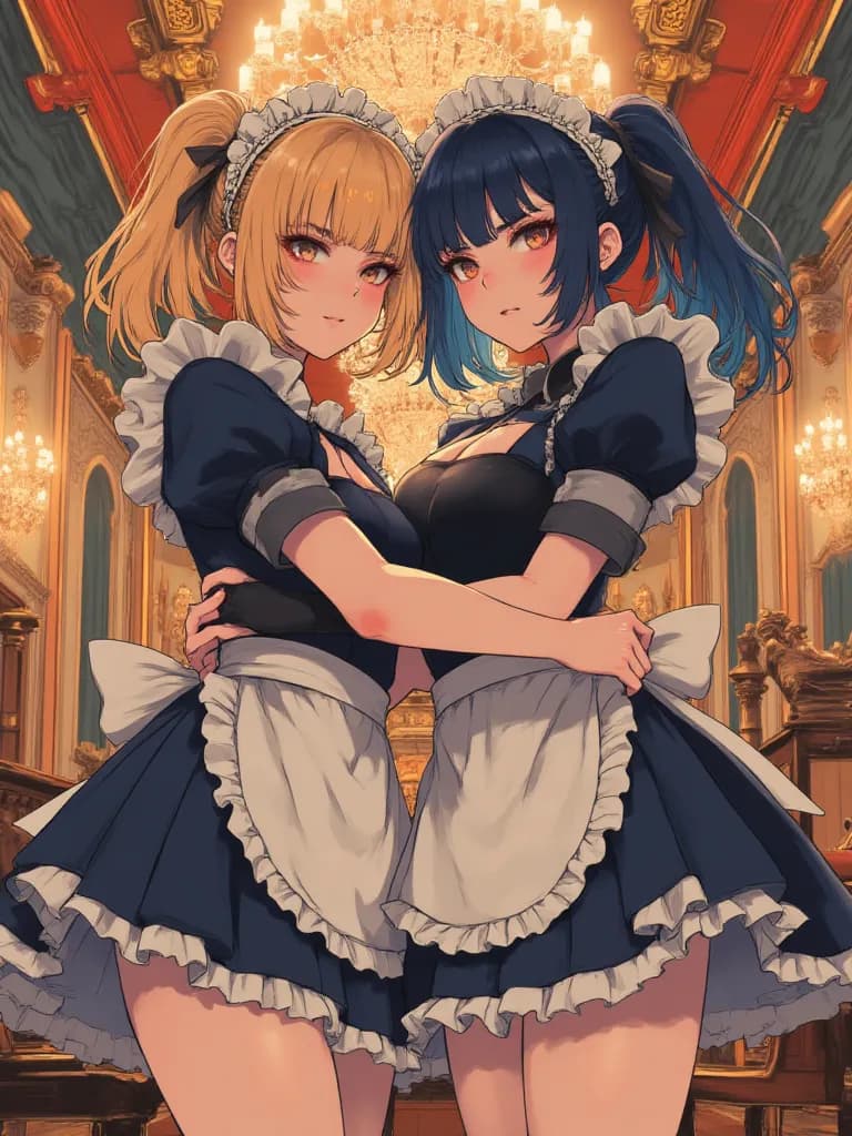 Thumbnail of Mischievous Maids Duo (Pink and Blue)