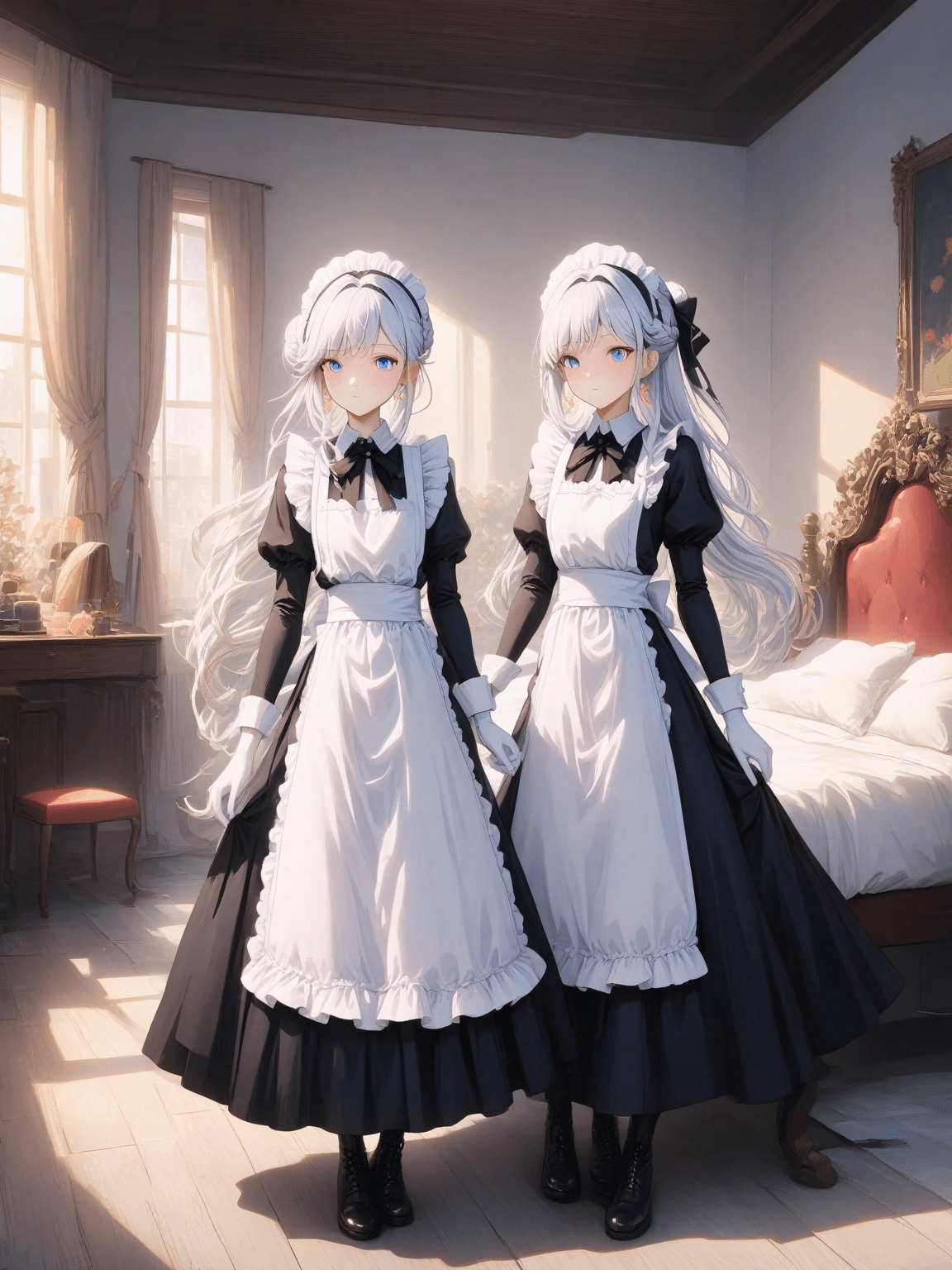 Thumbnail of Liora and Clarisse , The Royal Enchancia Palace Maids