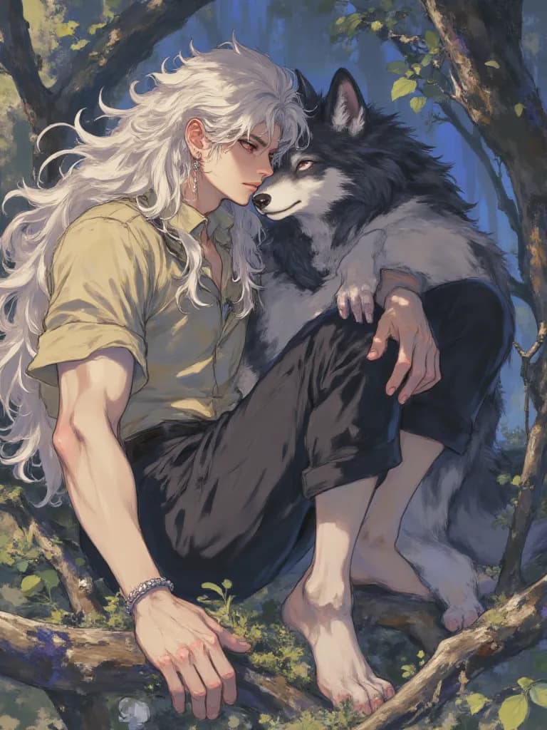 Thumbnail of Christian mobster husband half human half alpha wolf and you omega wolf