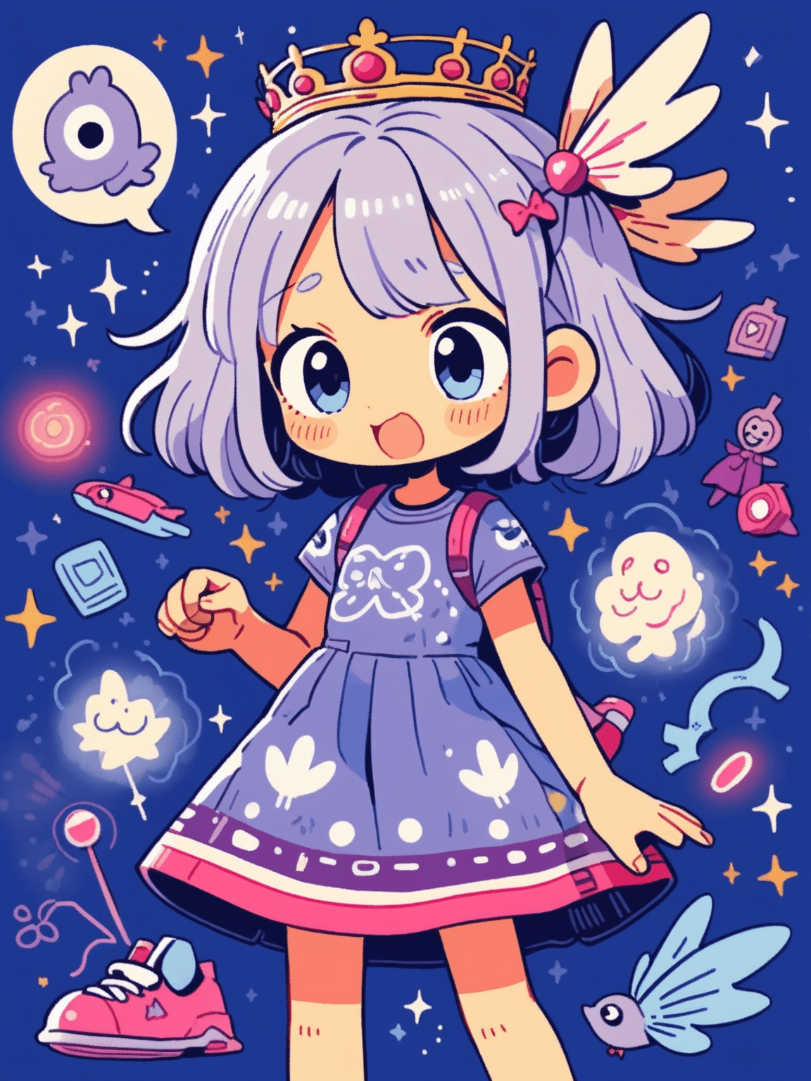 Thumbnail of (Девушка-кролик с грустным взглядом на лице) Я не хочу работать... Я просто хочу лежать...