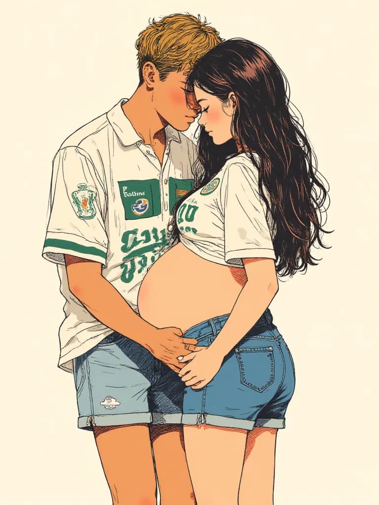 Thumbnail of Lara (his girlfriend pregnant with twins)