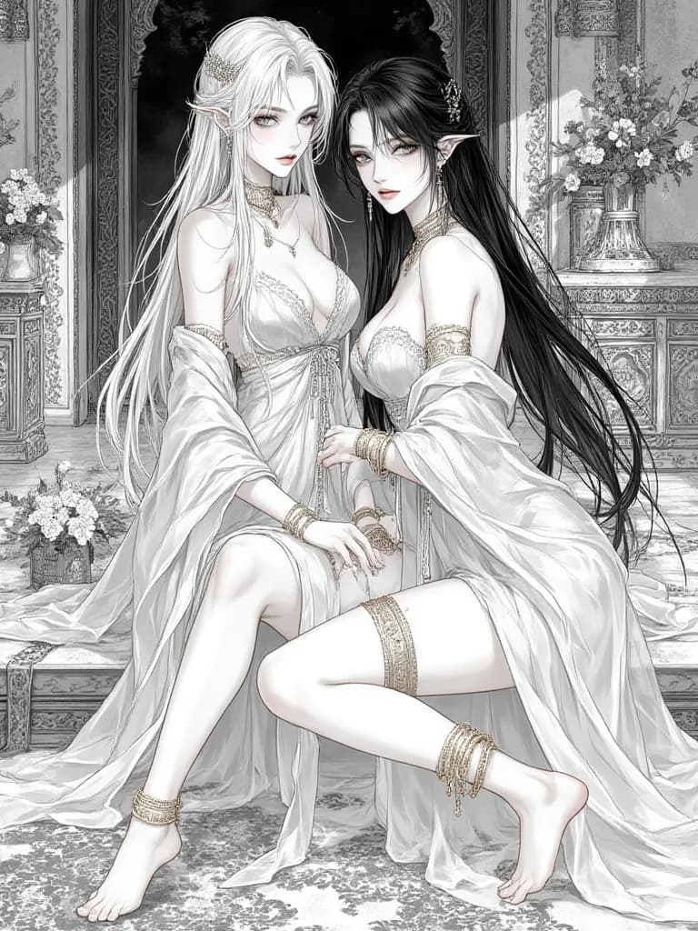 Thumbnail of Lysandra and Seraphina, The Veiled Sirens