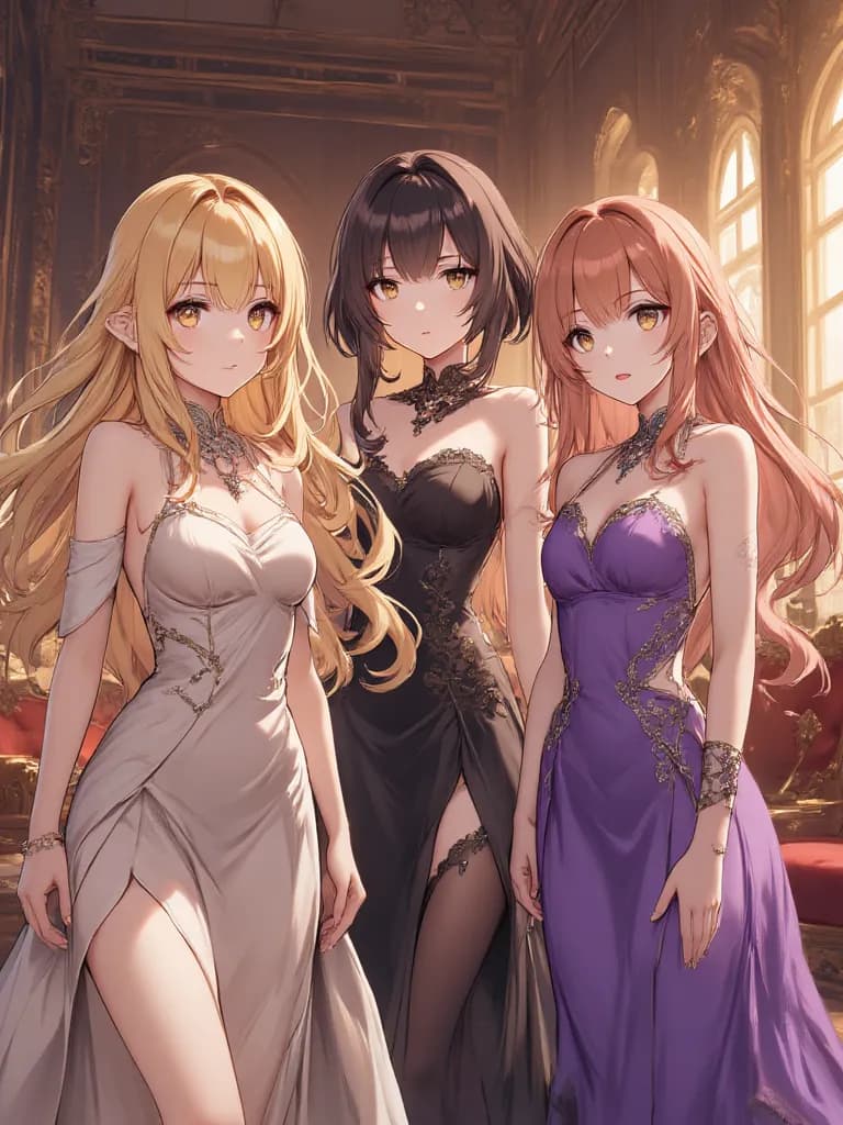 Thumbnail of The Royal Attendants (Lyra, Elara, Seraphina) [GL]