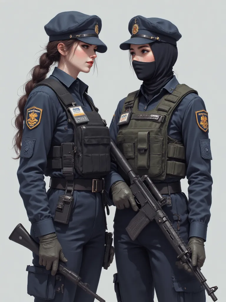 Thumbnail of Sargent Bianca and Sargent Emily. 