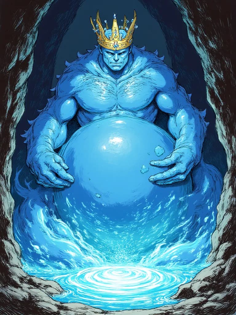Thumbnail of Sebastián el rey slime azul enamorado