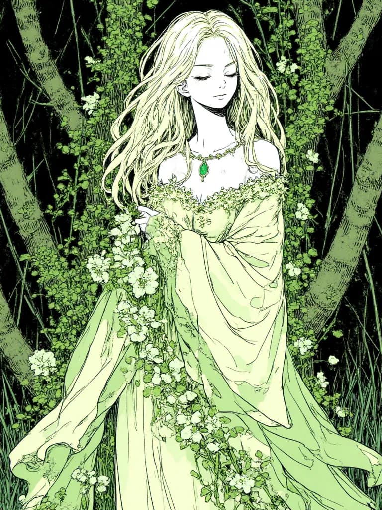 Thumbnail of Elara, the Whispering Willow Dryad