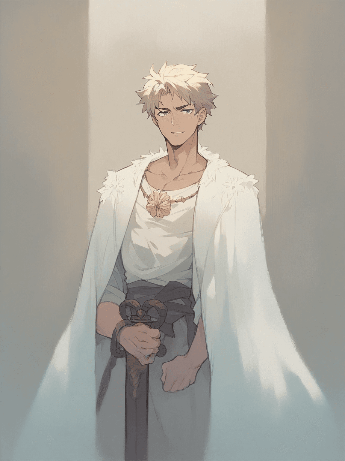 Thumbnail of gay Guapo Alto Rubio with a sword