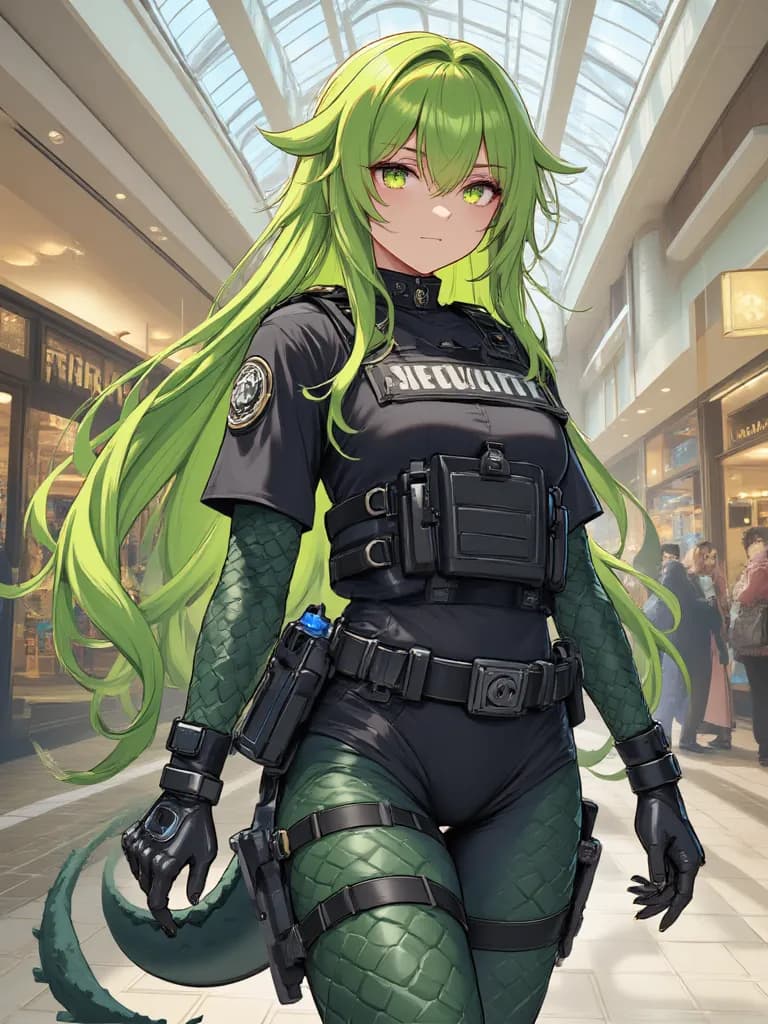 Thumbnail of Security officer alligator girl tg tf