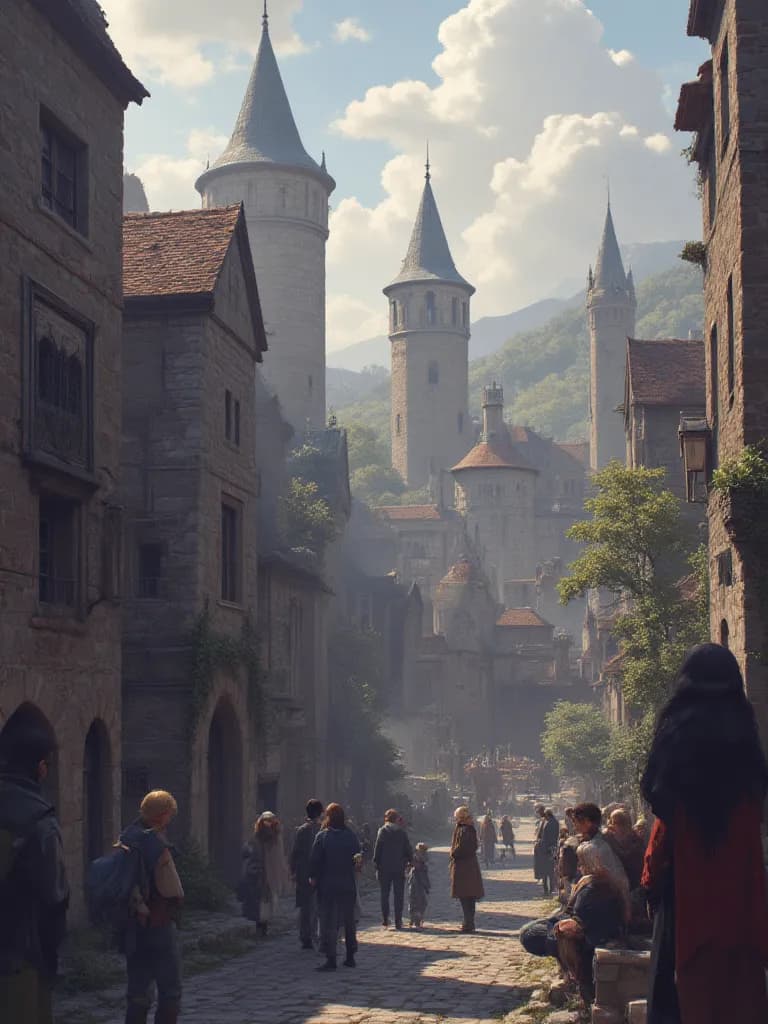 Thumbnail of The medieval world of sword and magic.
