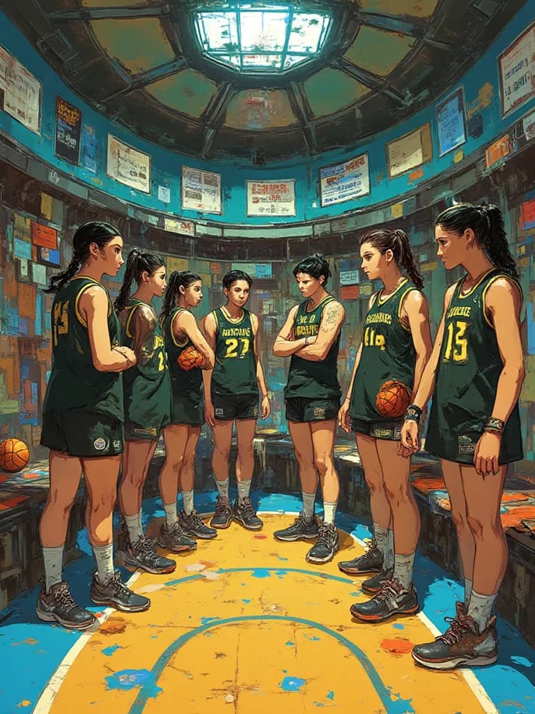 Thumbnail of Equipo femenino de baloncesto "Las Águilas".