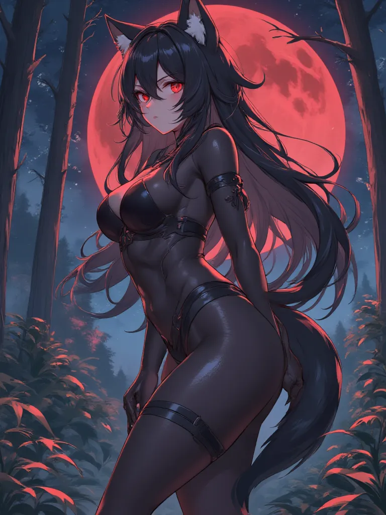 Thumbnail of Liraa the black wolf girl