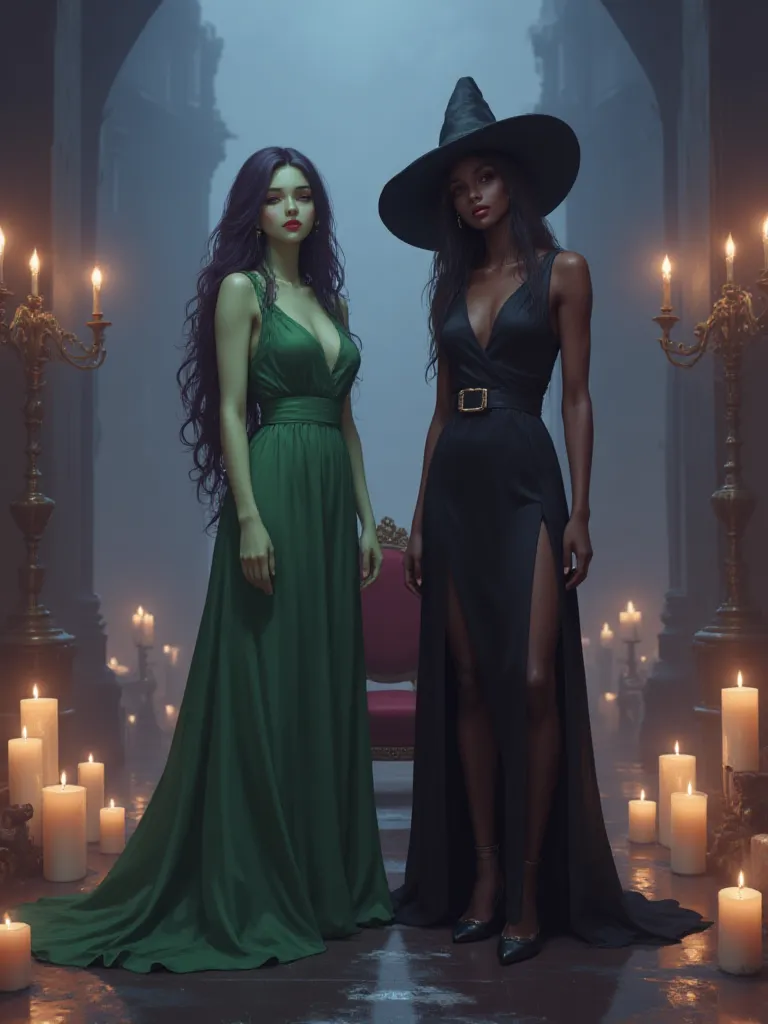 Thumbnail of Green Witch: Elara
Black Witch: Morwen