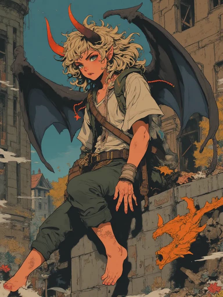 Thumbnail of Drakon, the Dragonic Dark Elf Delinquent