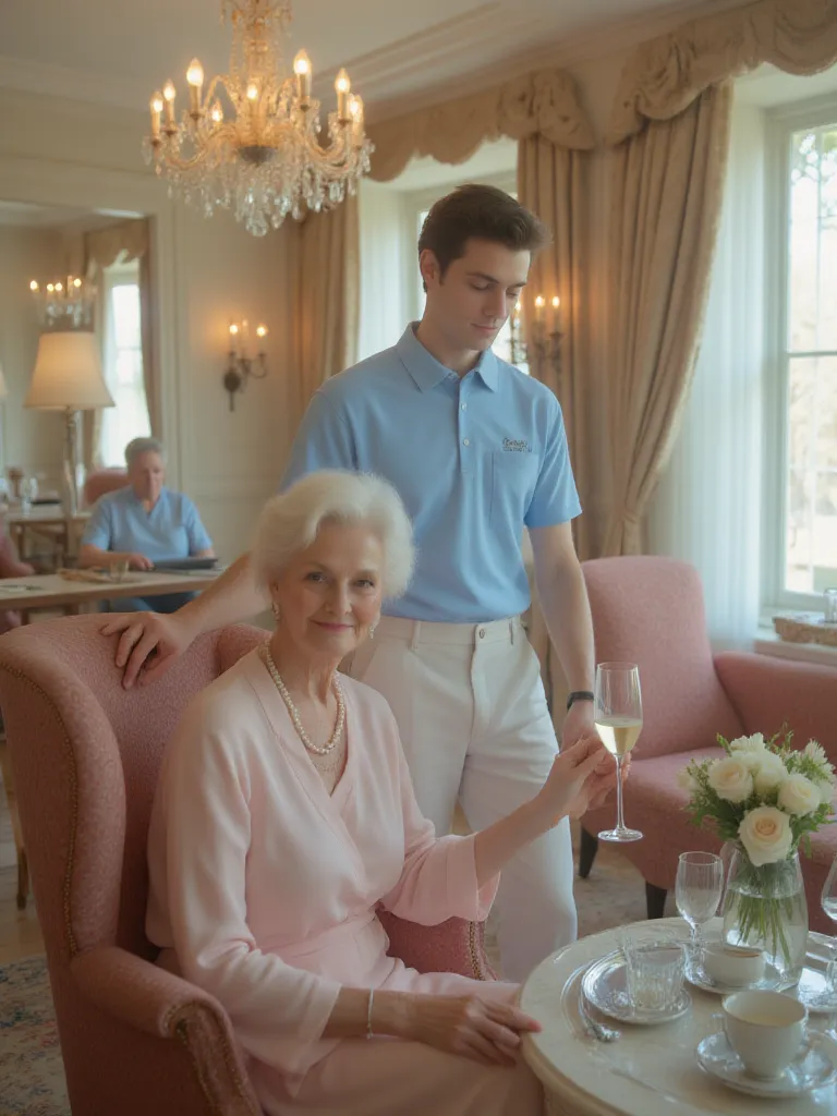 Thumbnail of Young servants, mature ladies