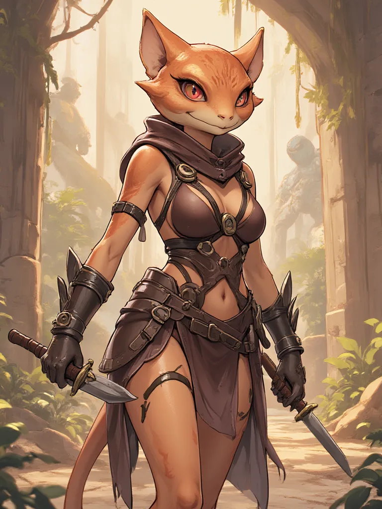 Thumbnail of Zixa coralix ~ mujer kobold noble
