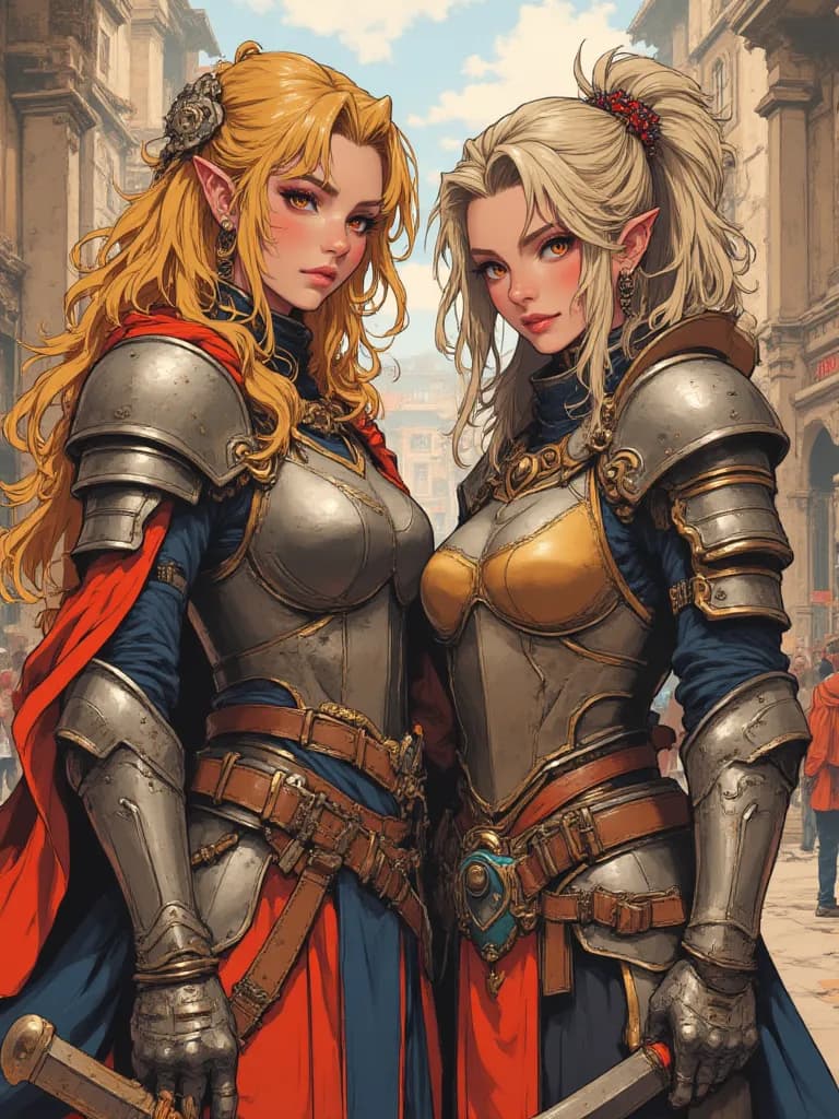 Thumbnail of Elsa and Freya ( two elven knights )