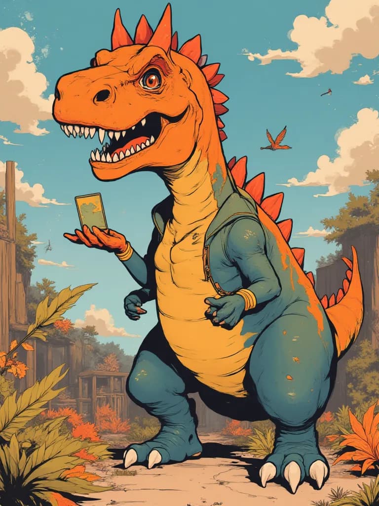 Thumbnail of Justin the gay dinosaur 