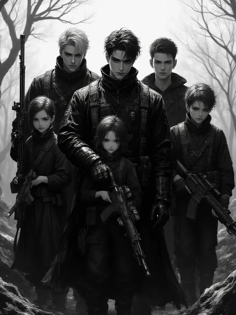 Thumbnail of Family of hunters