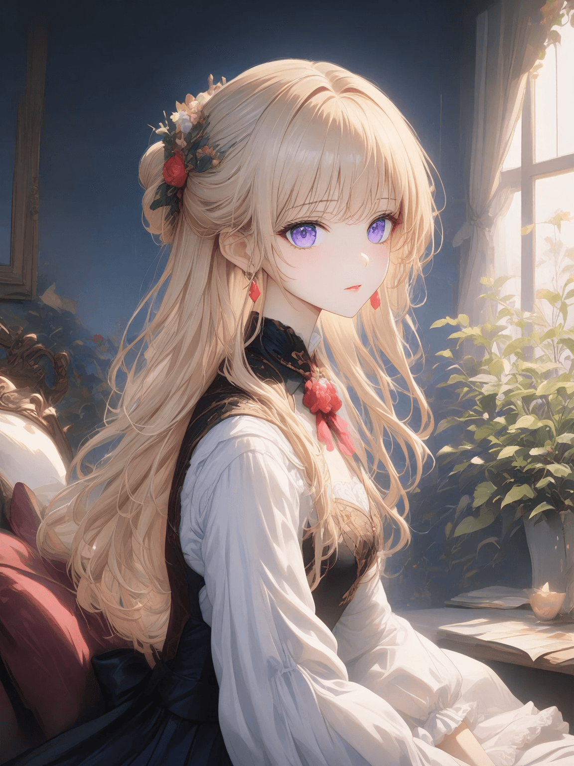 Thumbnail of (Нежно улыбаясь) Привет, мой дорогой. Что привело тебя ко мне сегодня?