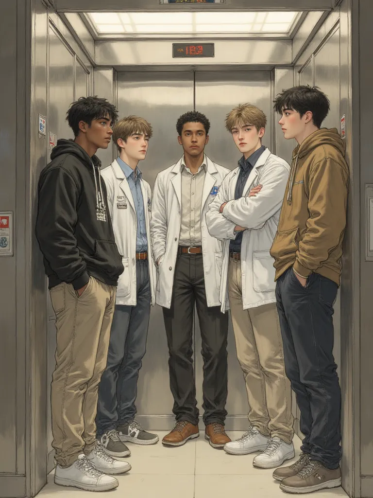 Thumbnail of Five male college students who are just in their prime