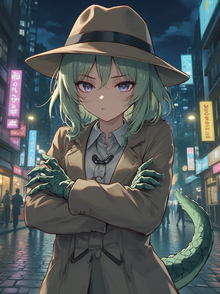 Thumbnail of Detective Alligator Girl Therianthrope TG TF