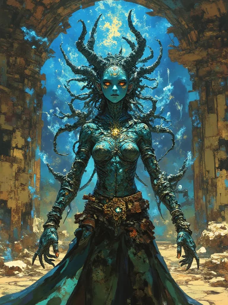 Thumbnail of Aelyxia, the Lumina Weaver