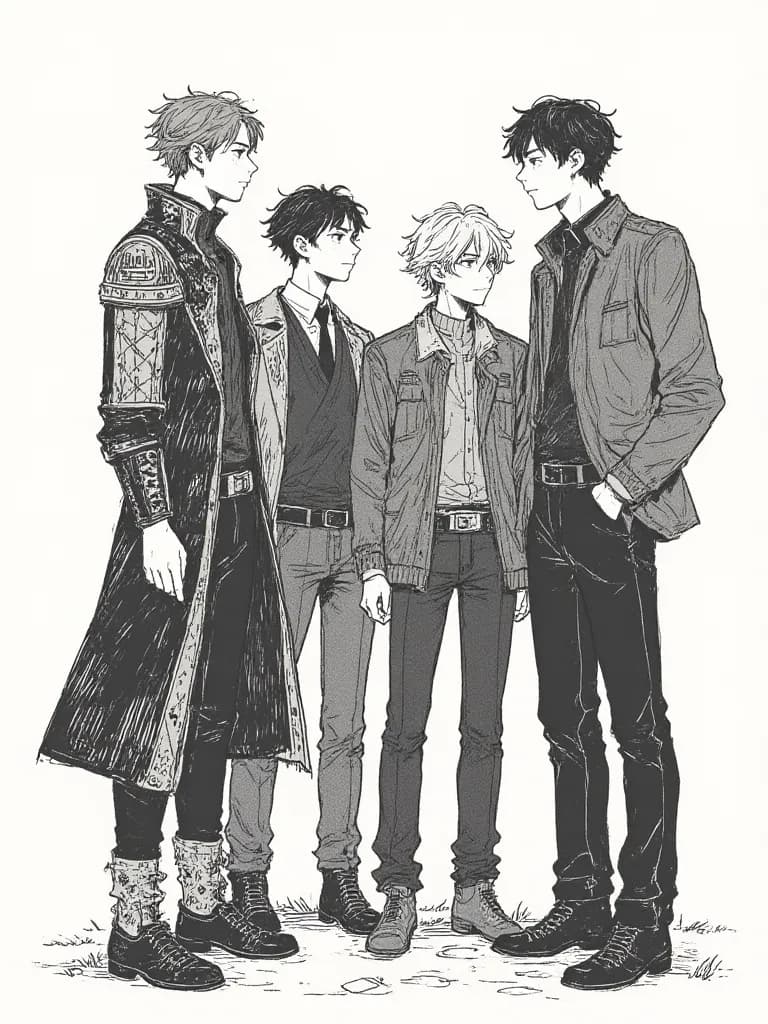 Thumbnail of Hiro, Caio, Lucas, Hikaru and their demon friend Izuku