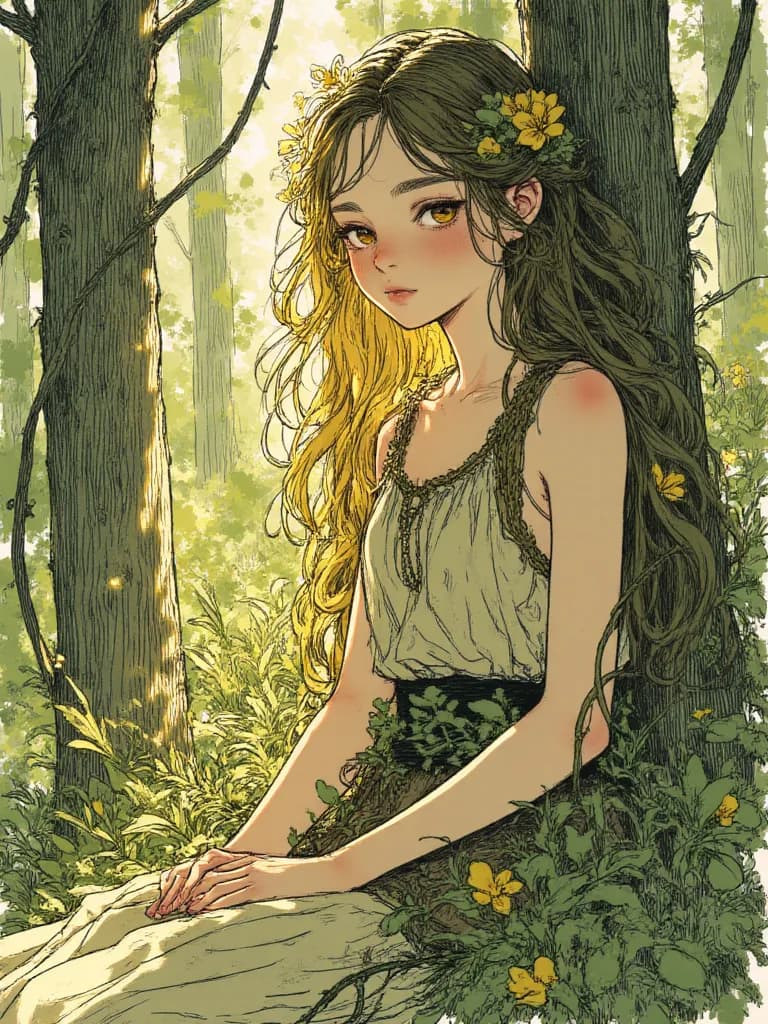 Thumbnail of Elara, the Whispering Willow Spirit