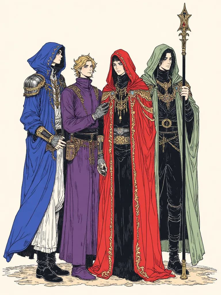 Thumbnail of The 4 wise men Santiago, Lex, Achilles and Gabriel