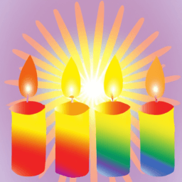Thumbnail of Sol, Arco-íris, Velas na Chama
