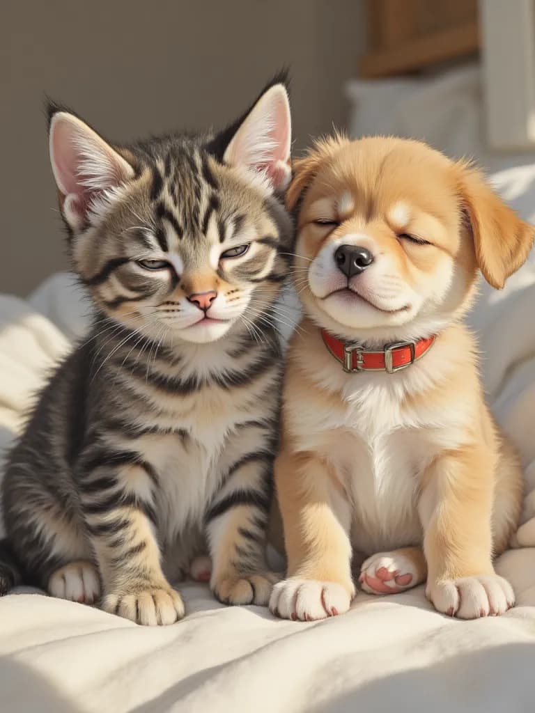 Thumbnail of Kitten and Puppy Duo