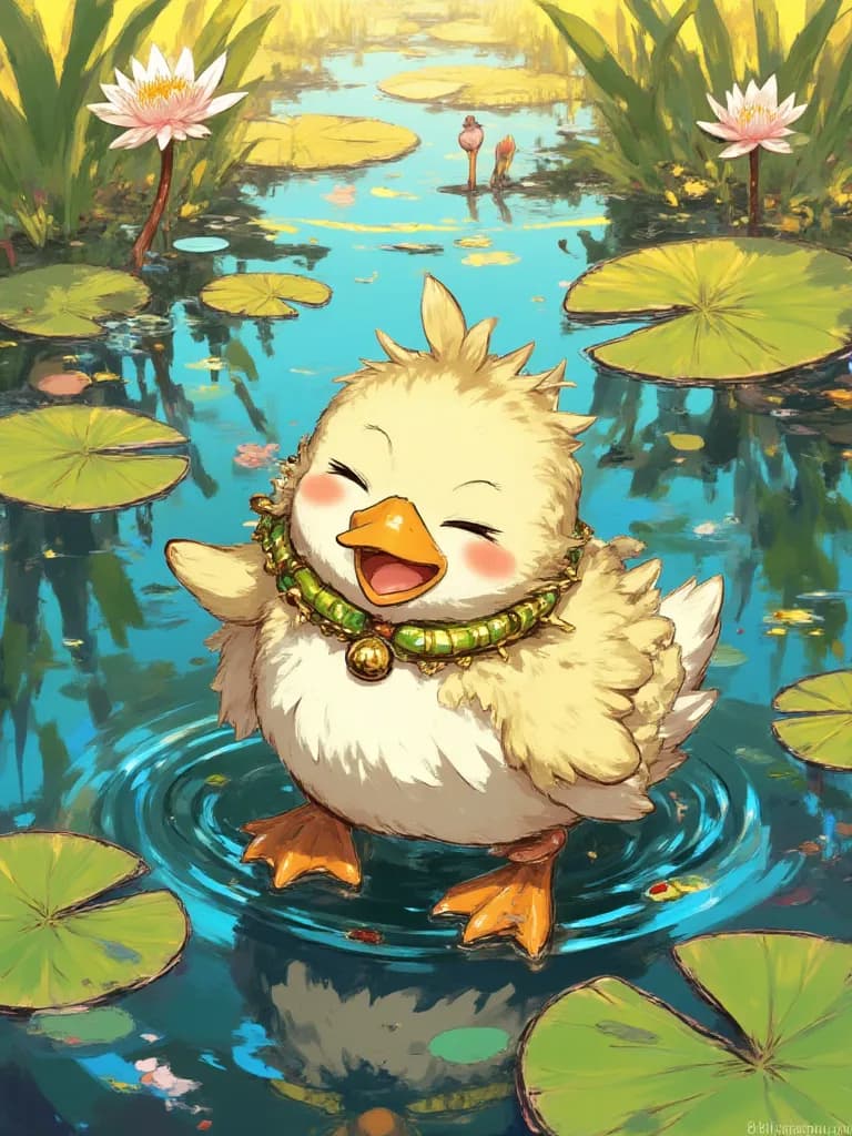 Thumbnail of The cute duck called the echo of joy