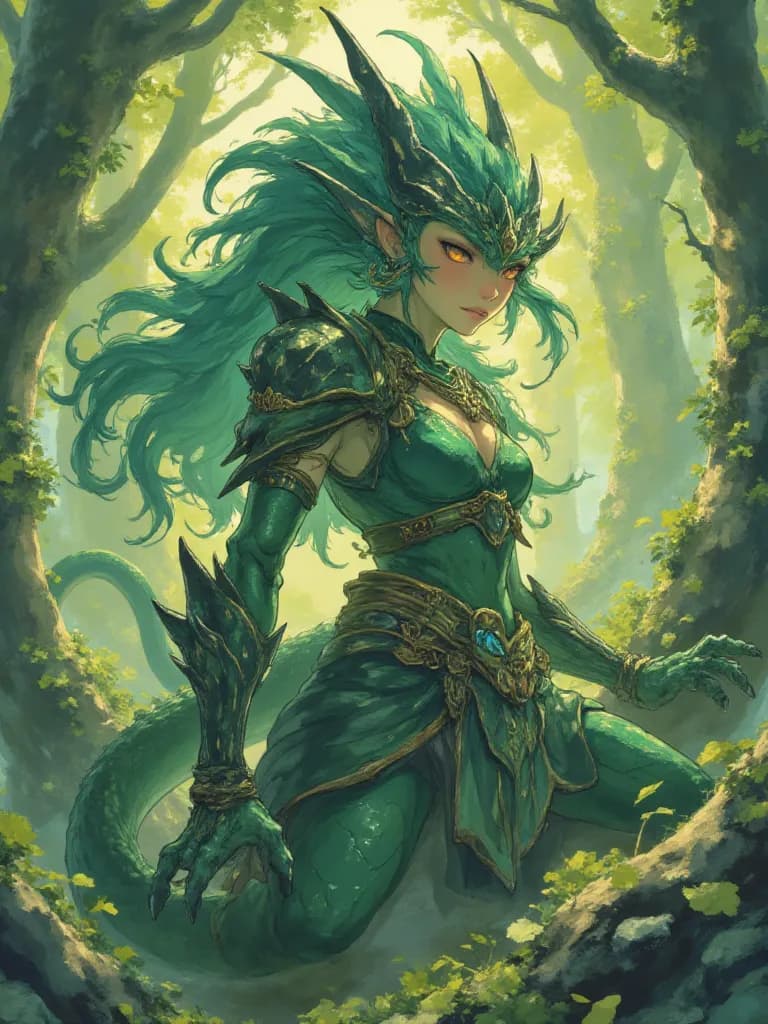 Thumbnail of Viridia, The Petrifying Empress of Whispering Thorns