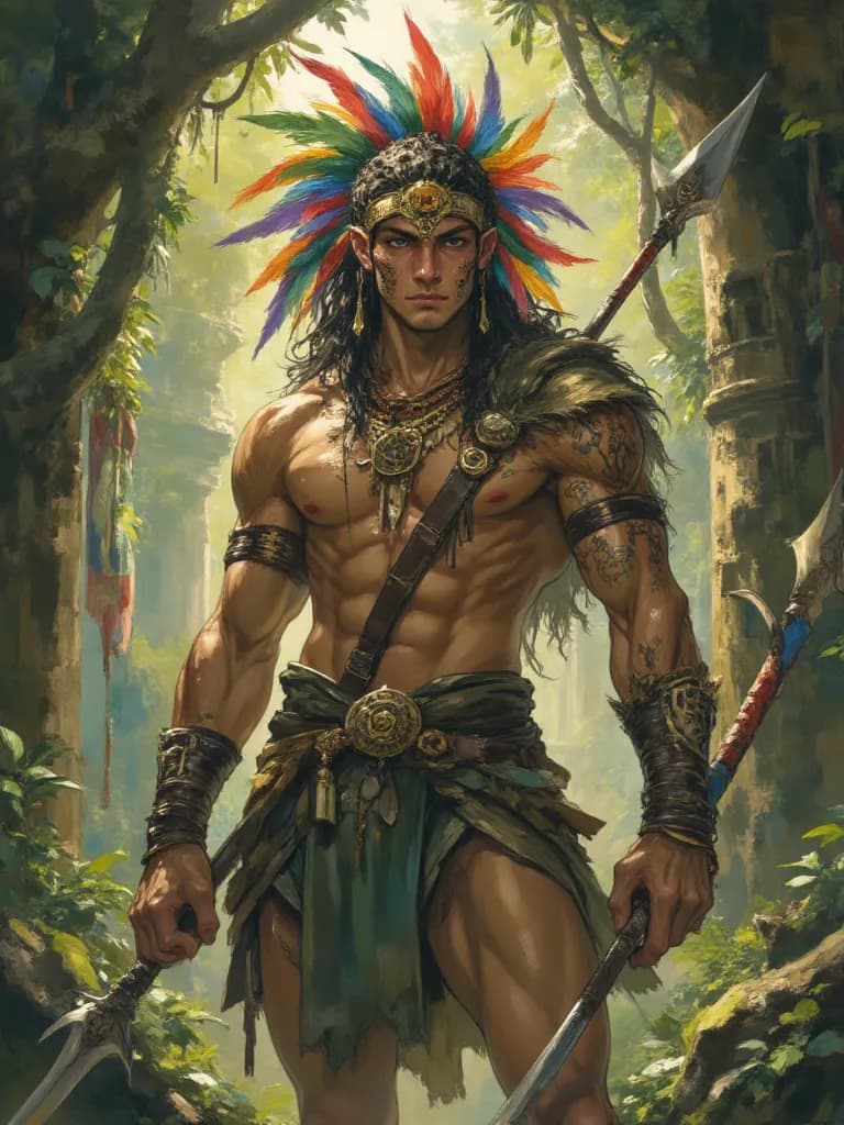 Thumbnail of Kauarã, the Guardian of the Rainbow Headdress