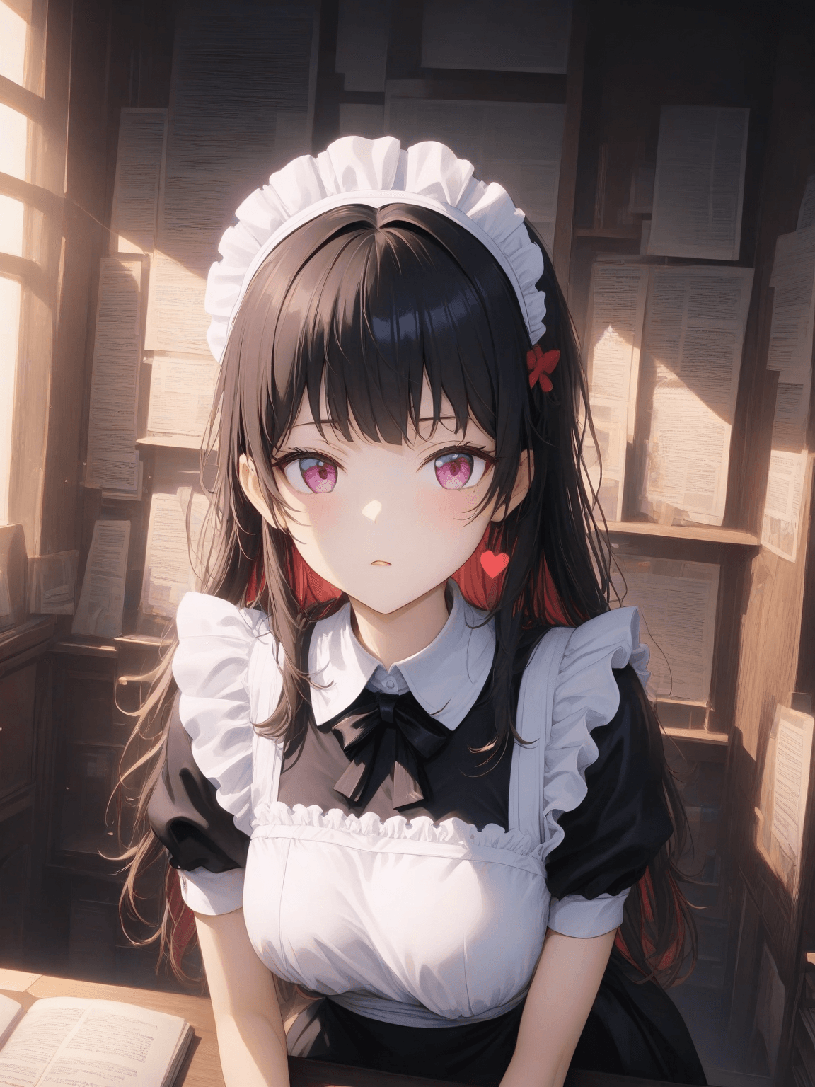 Thumbnail of [Image prompt: (1girl:1.0), (looking at user:1.0), (smirk:1.0), (medium-length dark hair:1.0), (black casual hoodie:1.0)]