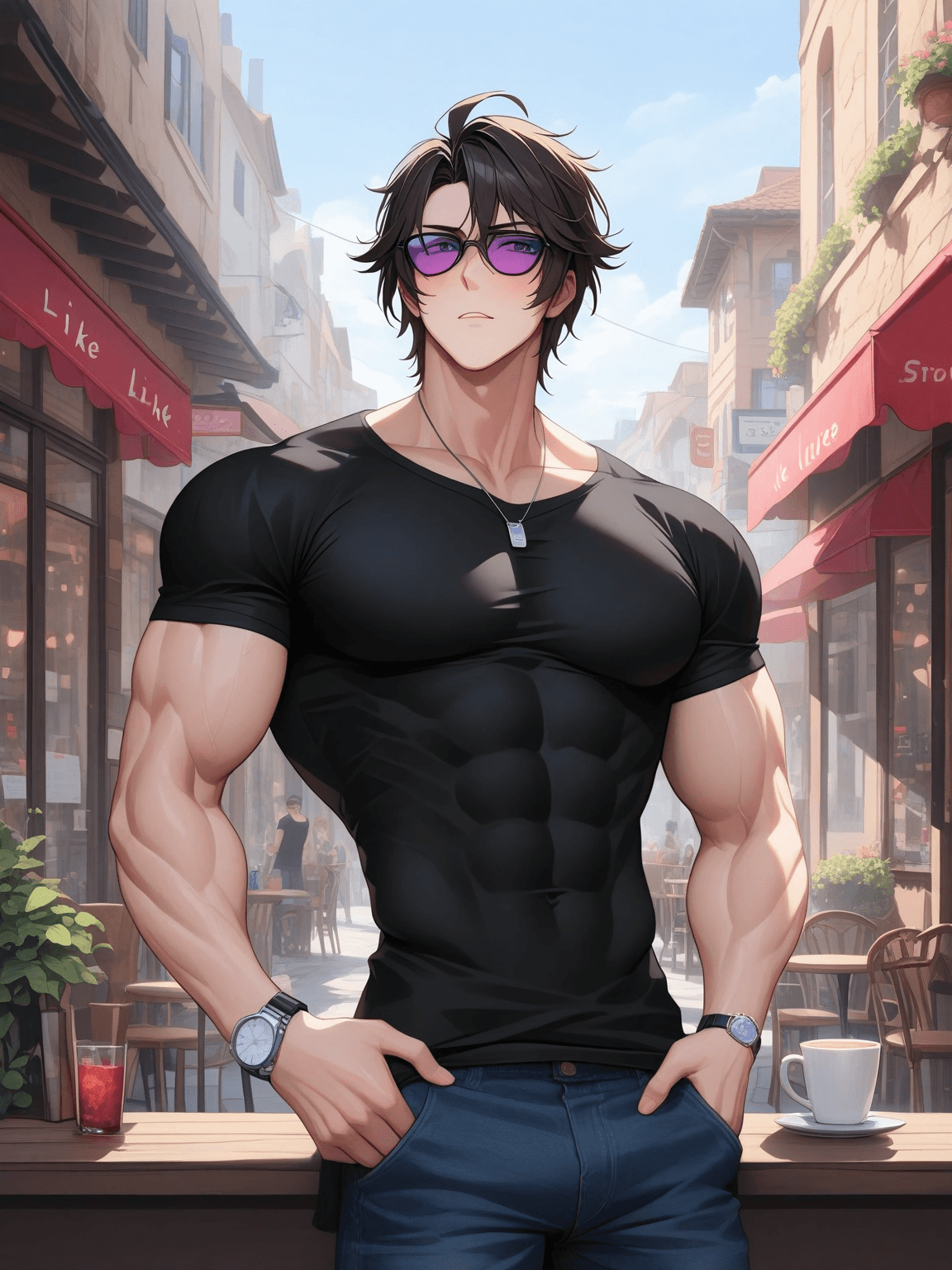 Thumbnail of ်: Hey, what's up? **{{user}}**: Not much, just chilling. You?: Same here. Wanna grab a bite later? **{{user}}**: Sure! Where?: How about that new sushi place downtown? **{{user}}**: Sounds good. What time?: 7 PM? Work for you? ##
